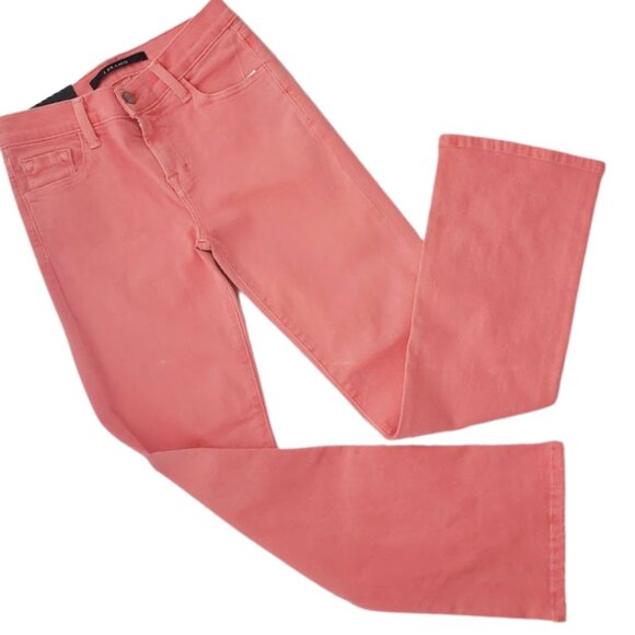 J Brand Women's Selena Grapefruit Crop Boot Mid-Rise Eyelet Jean SZ 24R NWT - Picture 7 of 12